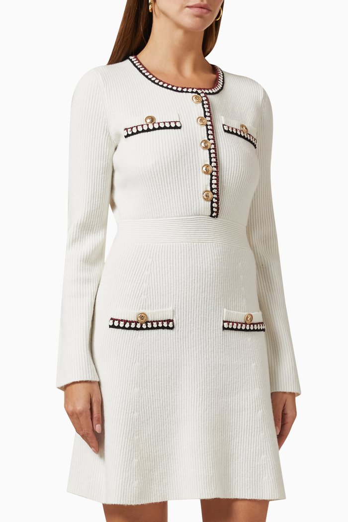 

Robellow Mini Dress in Rib-knit, Neutral