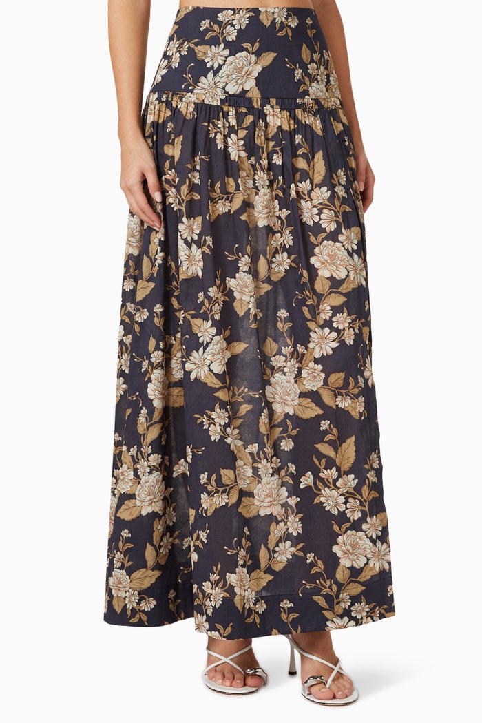 

Opaline Floral Maxi Skirt, Multicolour
