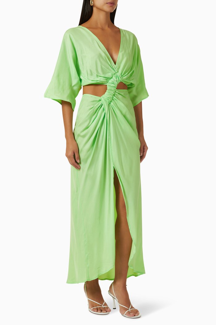 

Halley Cross-over Dress, Green