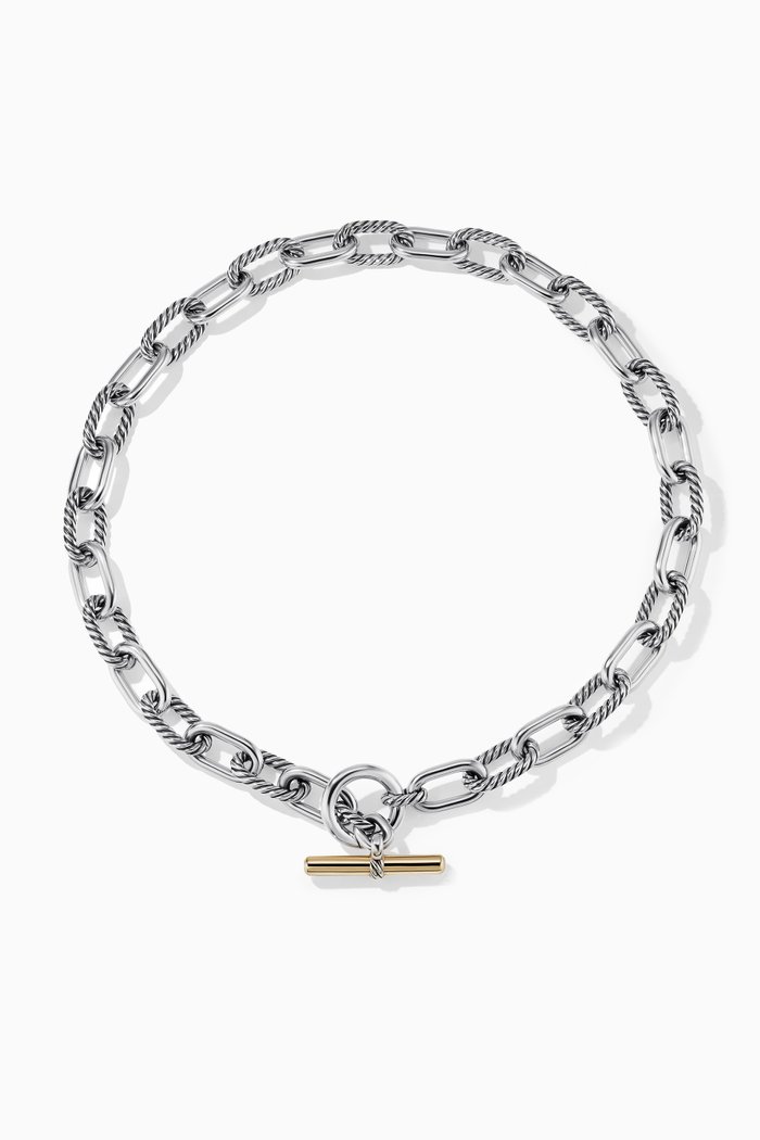 

DY Madison® Toggle Chain Necklace in 18kt Yellow Gold & Sterling Silver