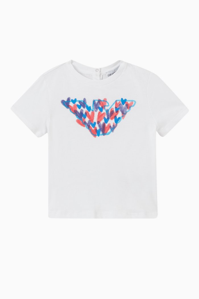 

Macro Logo T-shirt in Cotton, White