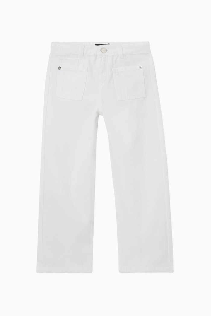 

Straight-leg Jeans in Denim, White