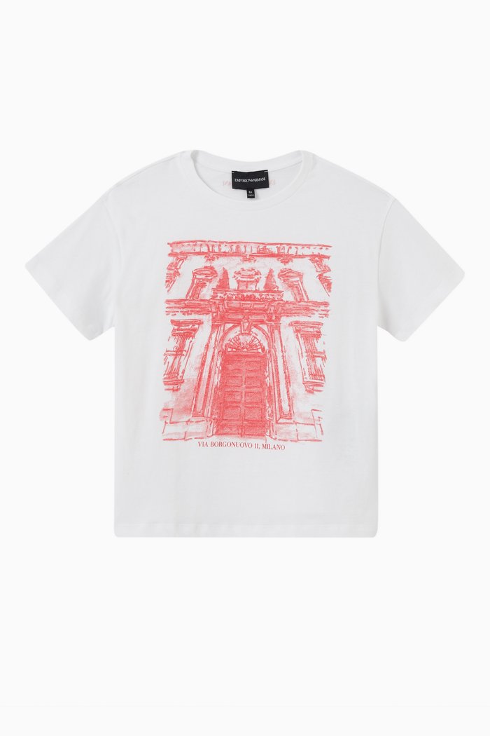 

Via Borgonuovo T-shirt in Cotton, White