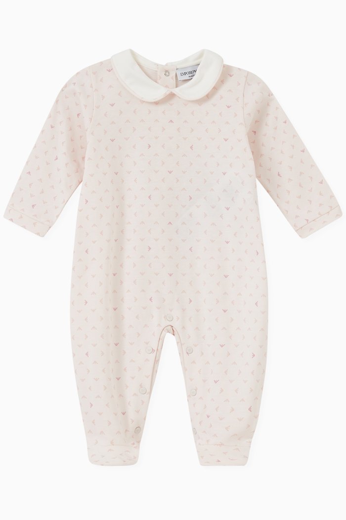 

Logo Sleepsuit in Cotton, Pink