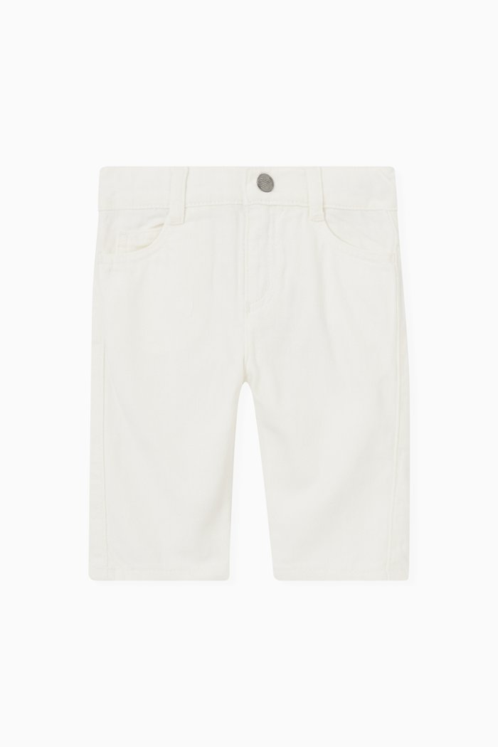 Straight-leg Jeans in Denim, White