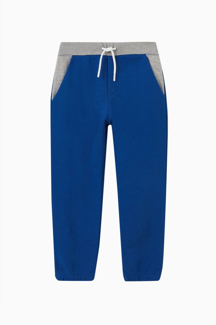 

Logo Trousers in Cotton, Blue
