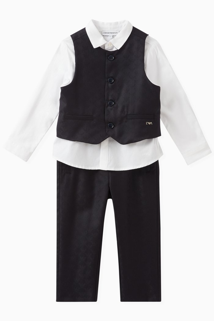 

Logo Multi-piece Set in Cotton, Blue