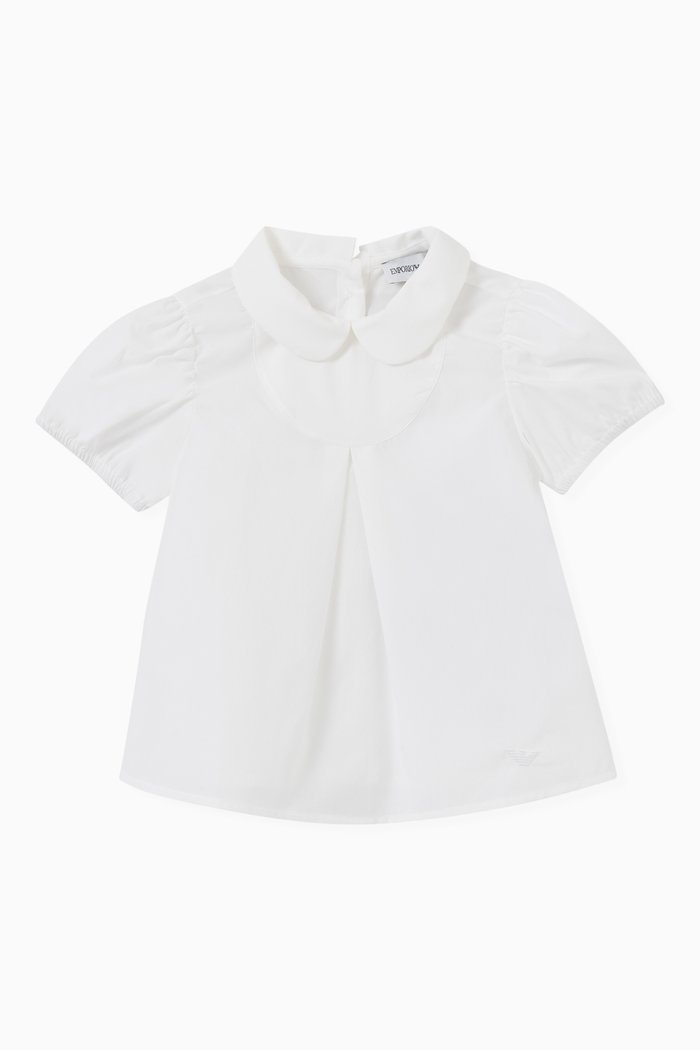 

Plain Blouse in Poplin, White