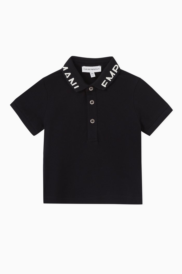 

Logo-embroidered Polo Shirt in Cotton-piqué, Blue