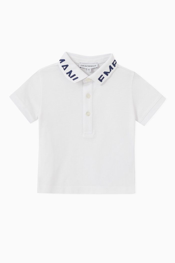 

Logo-embroidered Polo Shirt in Cotton-piqué, White