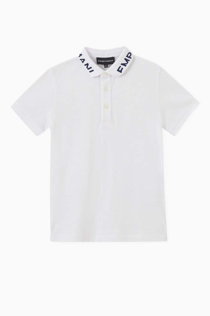 

Logo-embroidered Polo Shirt in Cotton-piqué, White