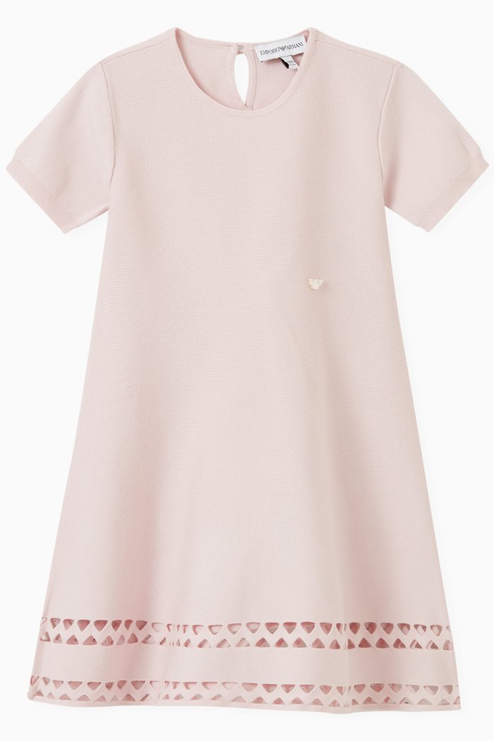 

Eagle Logo Dress in Viscose Blend, Pink