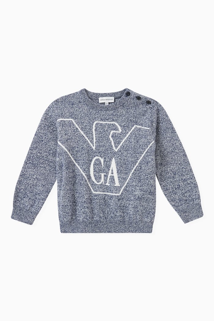 

Macro Logo Sweater, Blue