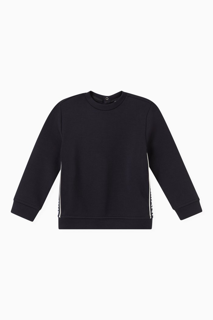 

Logo Tape Sweatshirt in Cotton-blend, Blue