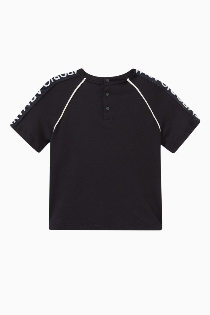 

Logo Band T-shirt in Cotton, Blue