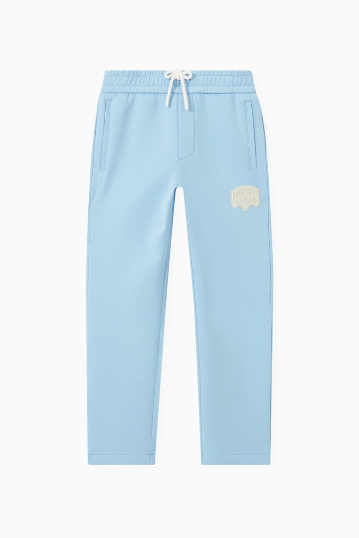 

Logo Patch Sweatpants in Cotton-blend, Blue