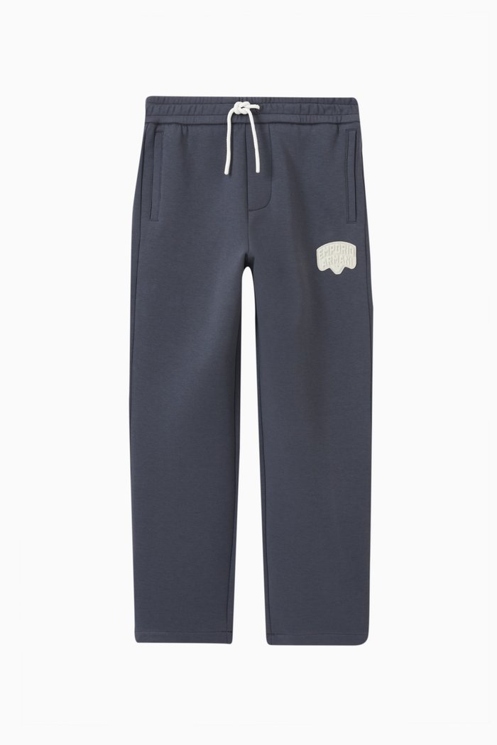 

Logo Patch Sweatpants in Cotton-blend, Blue