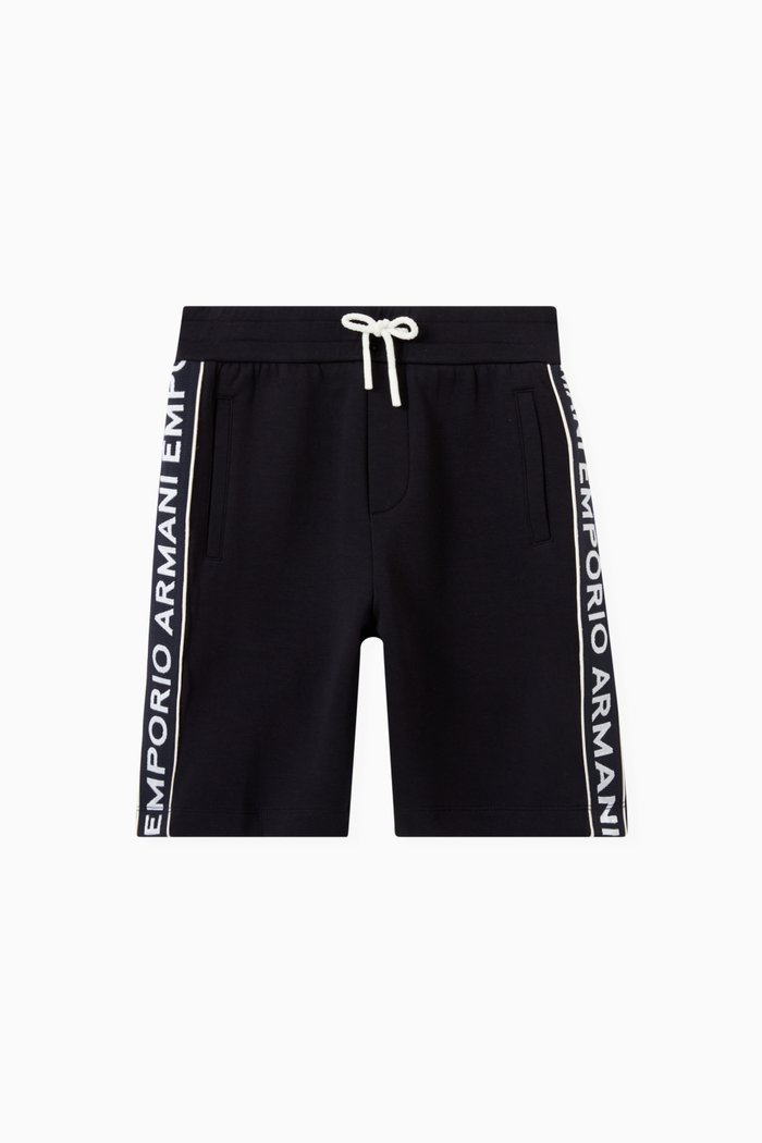 

Logo Tape Shorts in Cotton, Blue