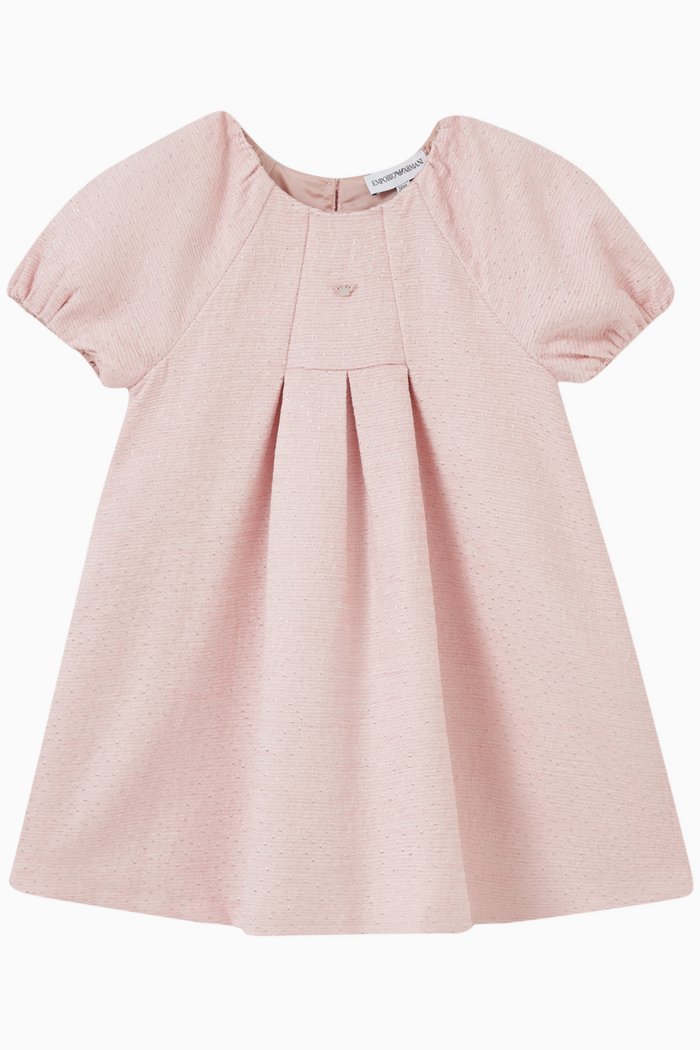 

Pleated Dress in Chenille, Pink