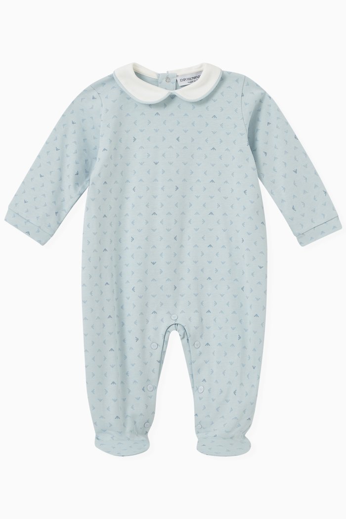 

Logo Sleepsuit in Cotton, Blue