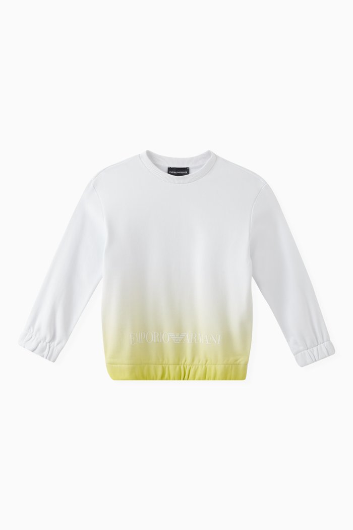 

EA Logo Sweatshirt in Cotton, White