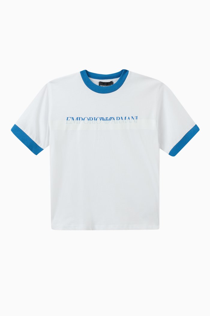 

Logo Print T-Shirt in Cotton, White