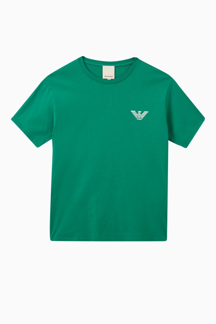 

Logo T-shirt in Cotton Jersey, Green