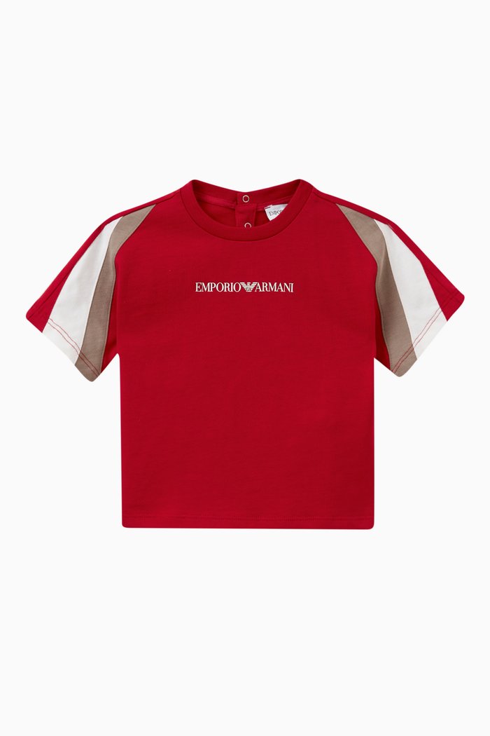 

Logo Print T-shirt in Cotton, Red