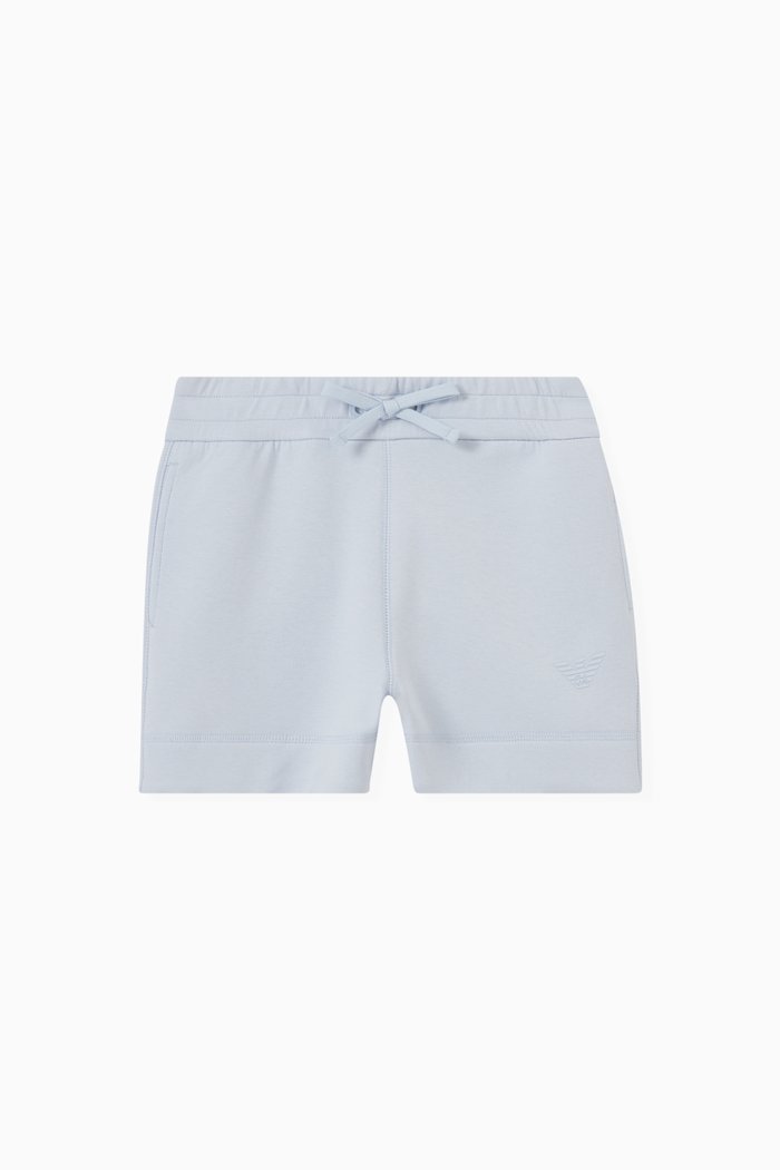 

Logo Detail Shorts in Cotton, Blue