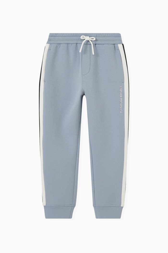 

Contrast Tape Sweatpants in Cotton, Blue