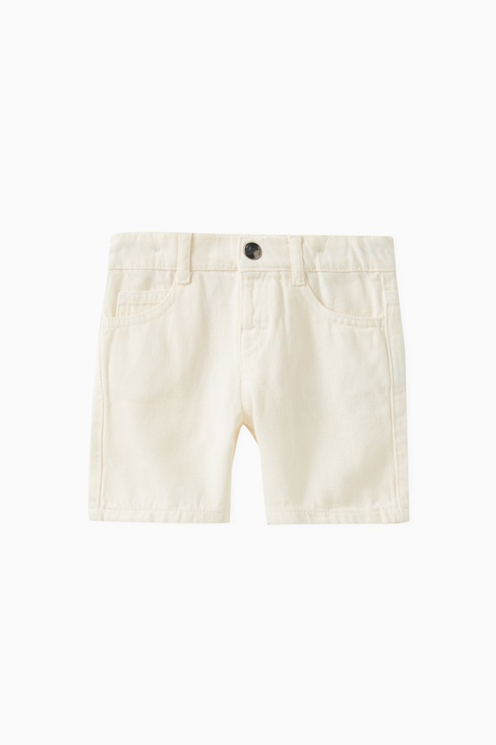 

Bull Shorts in Denim, White