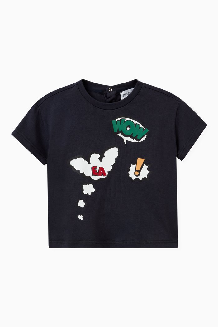 

Wow EA Logo T-shirt in Cotton, Blue