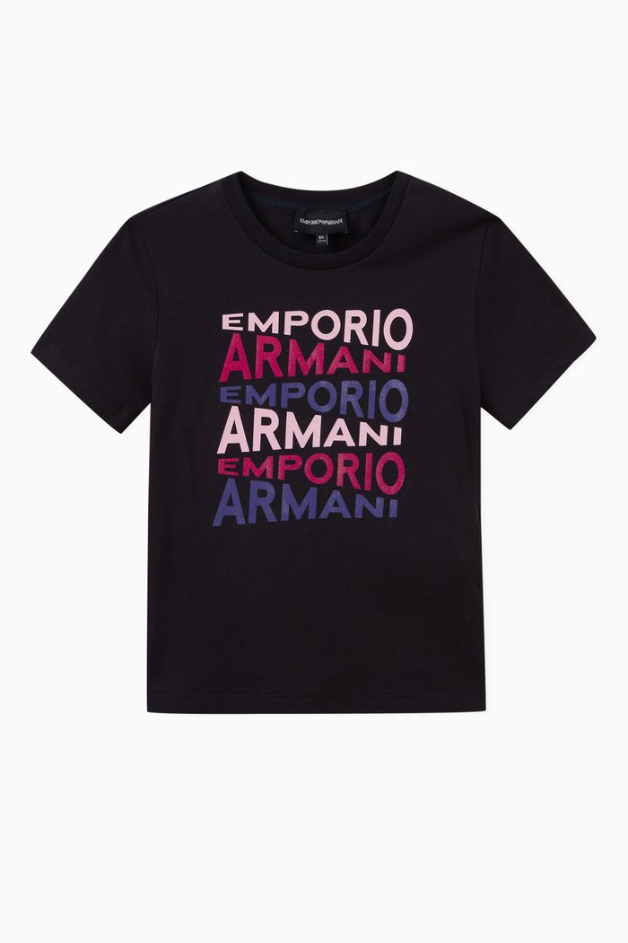 

Logo Print T-shirt in Cotton, Blue