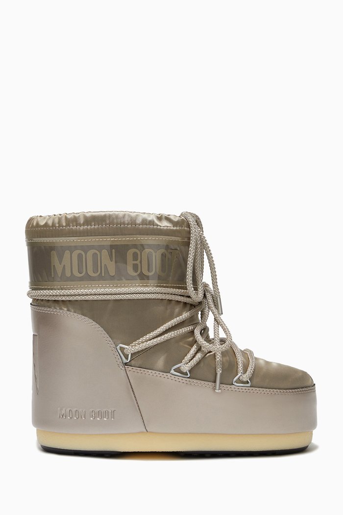 

Icon Glance Low Boots in Nylon, Gold