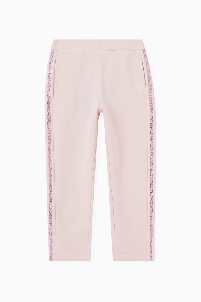 

Embellished Sweatpants in Cotton, Pink