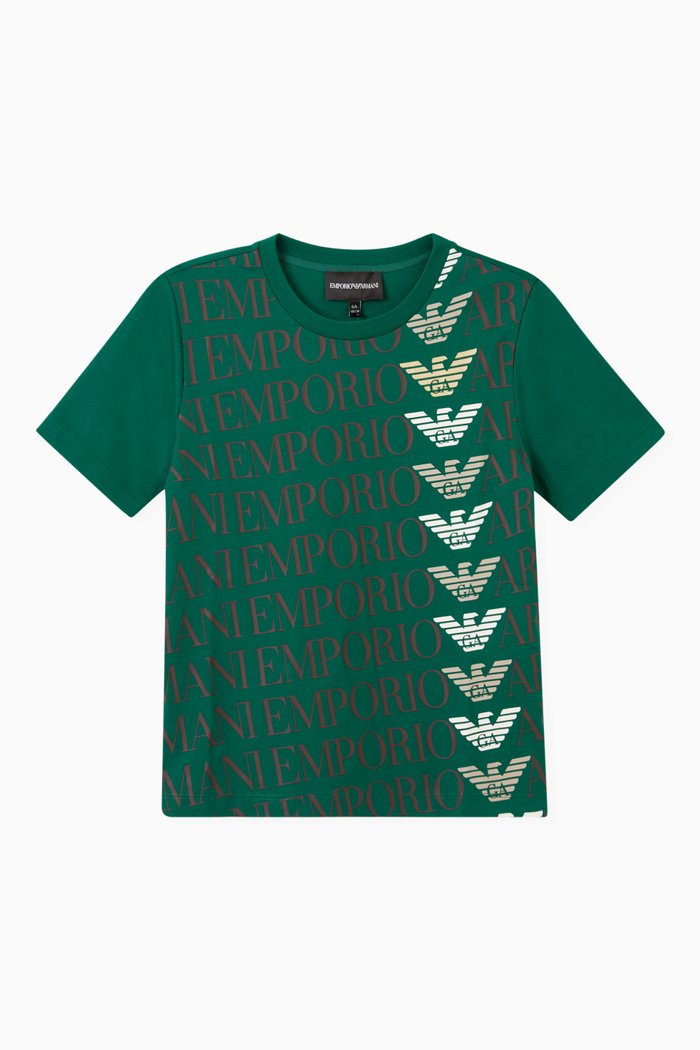 

Logo T-shirt in Cotton, Green