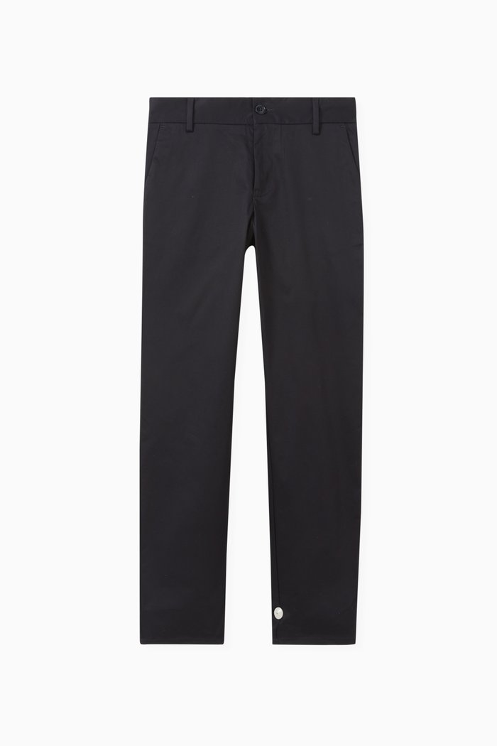 

Straight-leg Chino Pants in Cotton, Blue