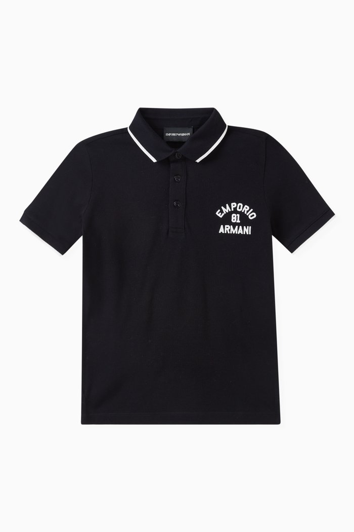 

EA Logo Polo Shirt in Cotton, Blue