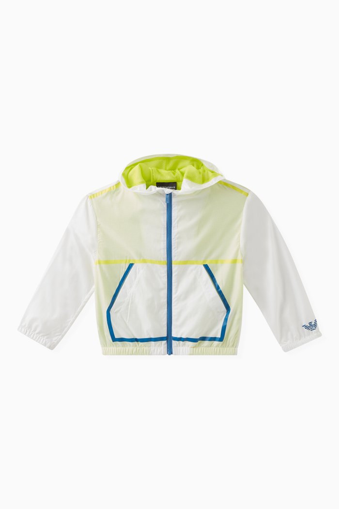 

Contrast Jacket in Polyester, White