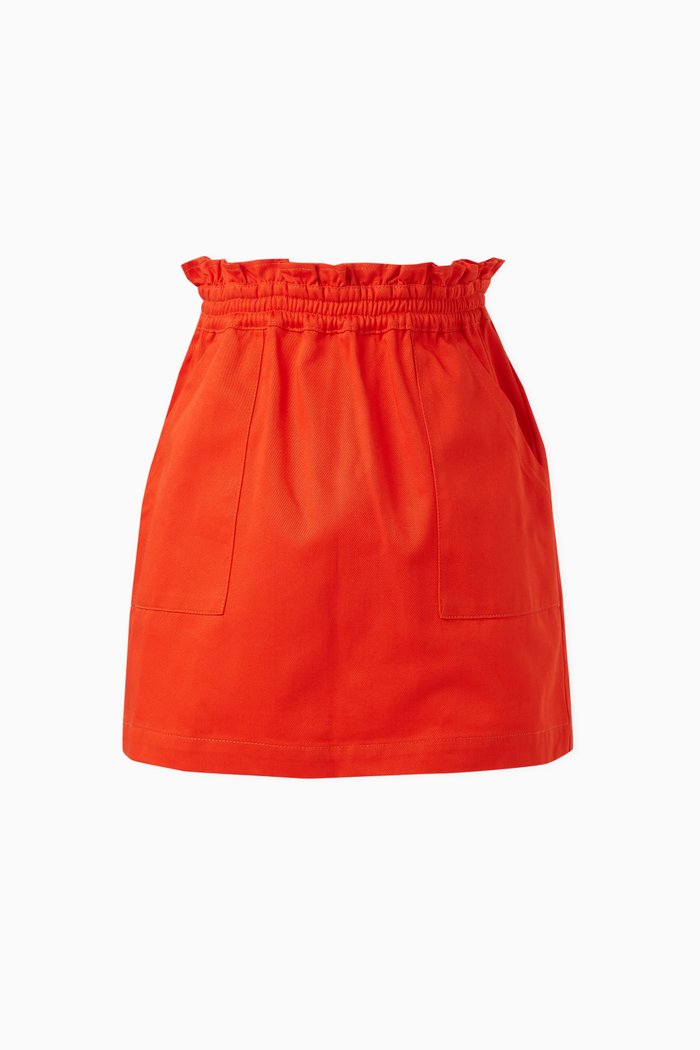 

Skirt in Organic Cotton Twill, Orange