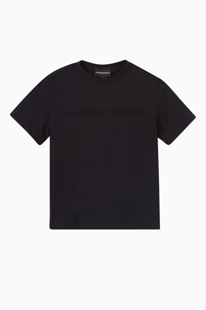 

Tone-on-Tone Logo T-shirt in Cotton, Blue