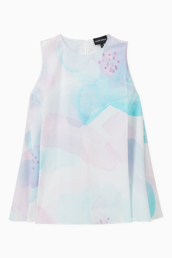 

Printed Sleeveless Dress, Multicolour