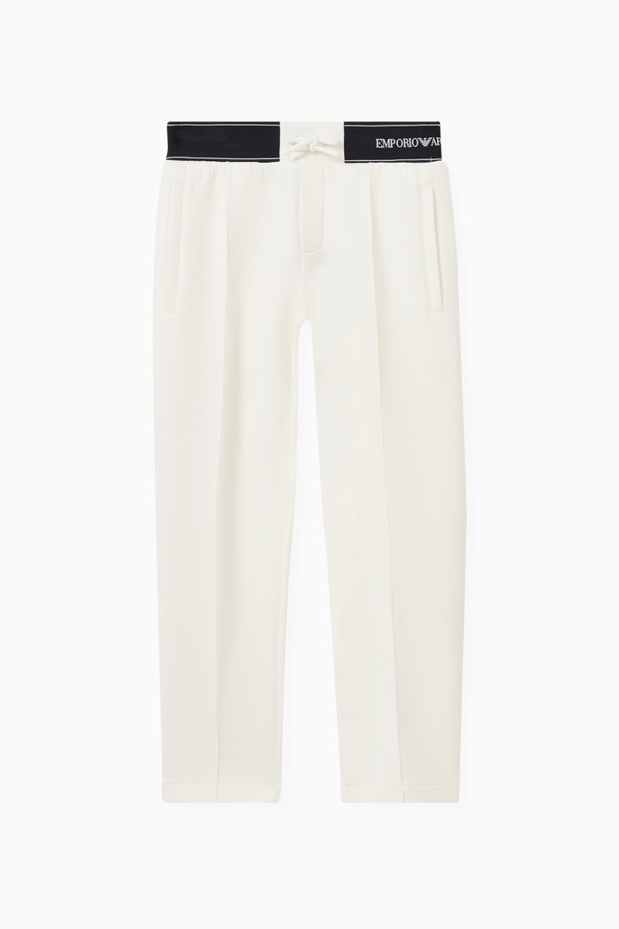 

Logo Sweatpants in Double Jersey, White