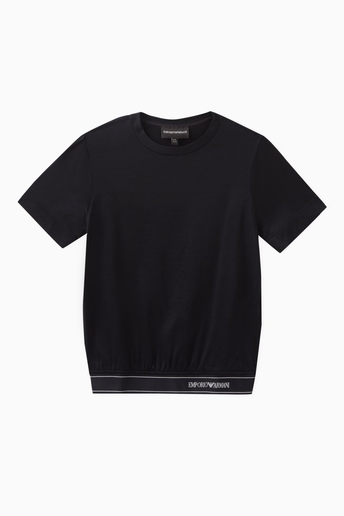 

Logo T-Shirt in Tencel Blend, Blue
