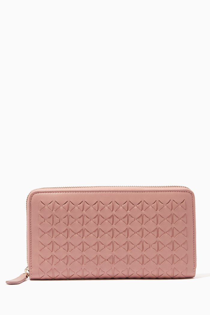 

Zip-around Wallet in Mosaico, Pink