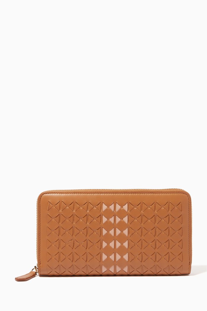 

Zipped wallet in Mosaico Sahara, Neutral