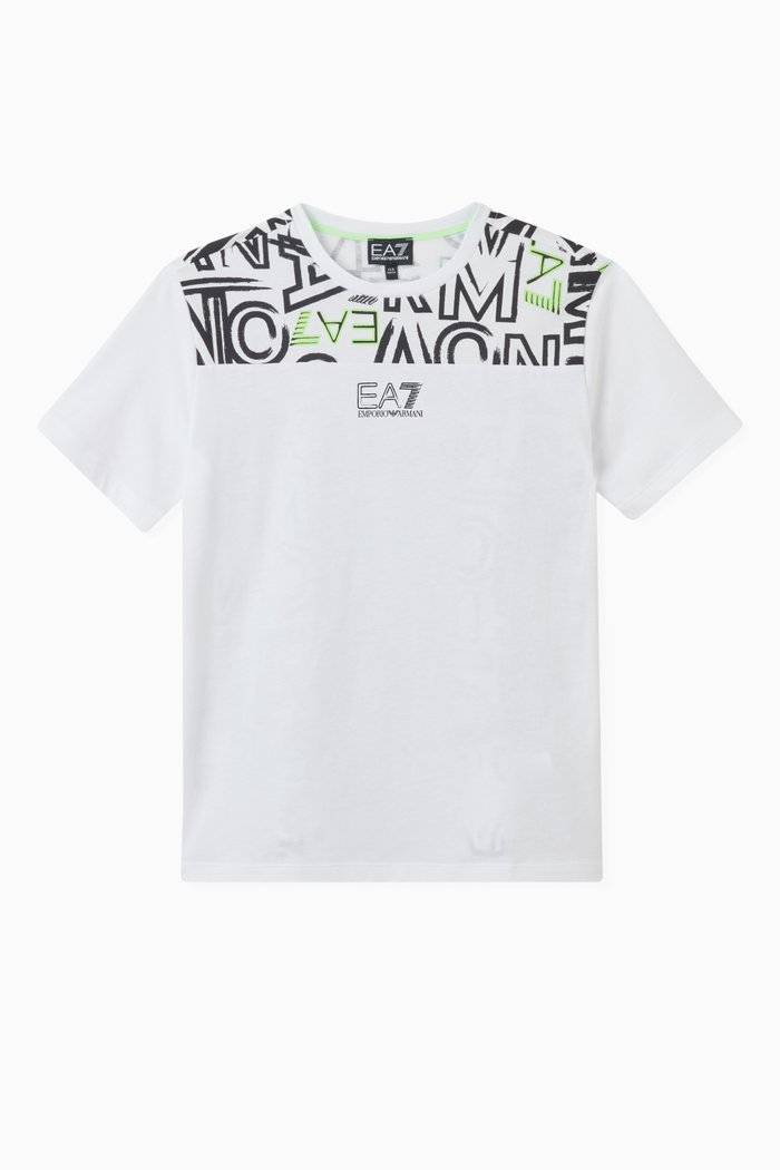 Logo T-shirt in Cotton, White