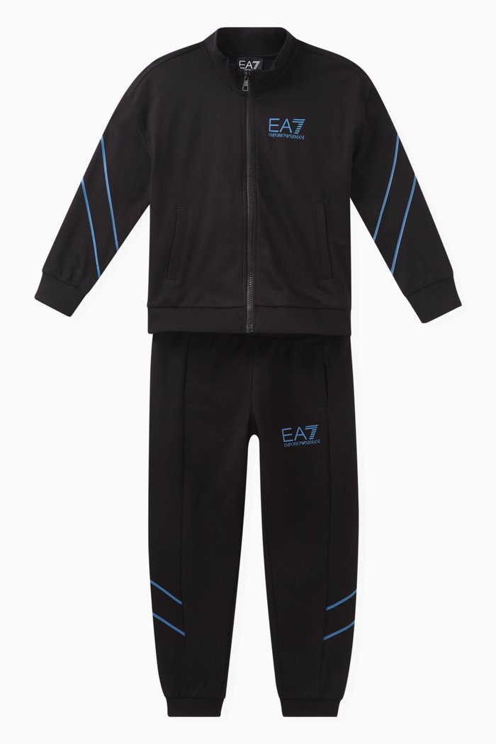 

EA7 Tracksuit Set in Cotton, Black