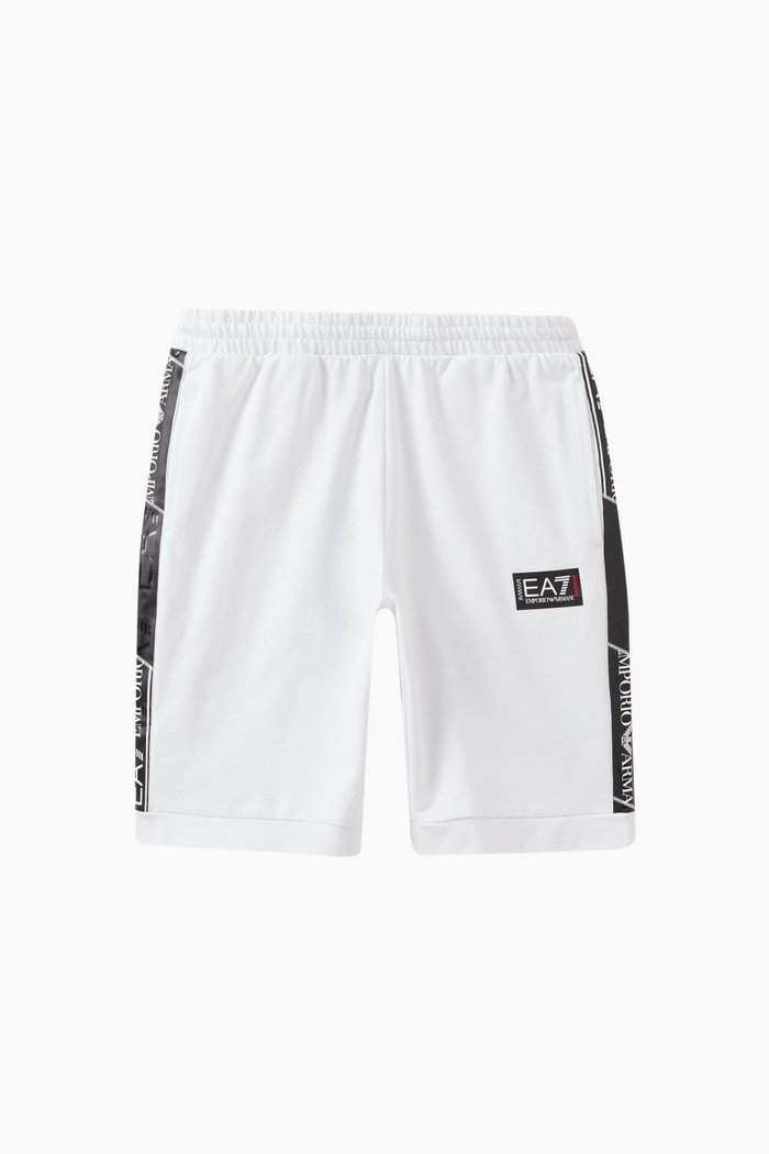 Logo Sweatshorts in Cotton, White