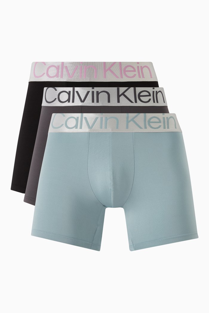 

Steel Micro Boxer Briefs, Set of 3, Multicolour
